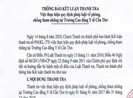 Sai phạm tại Trường Cao đẳng Y tế Cần Thơ: Nộp lại gần 24 tỉ
