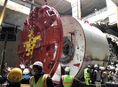 Lắp ráp xong 'quái vật' đào hầm đường sắt Nhổn - ga Hà Nội