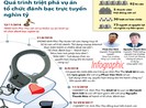 Quá trình triệt phá vụ án tổ chức đánh bạc trực tuyến ngàn tỉ