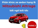 Phân khúc xe sedan hạng B: Mitsubishi Attrage bất ngờ bứt tốc