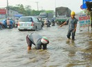 Quốc lộ 1 ngập sâu vì… khu đất trống
