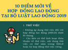 10 điểm mới về hợp đồng lao động trong Bộ luật Lao động