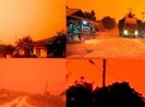 Bầu trời chuyển màu đỏ như máu giữa ban ngày ở Indonesia