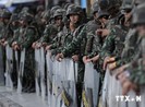 Thái Lan triển khai hàng nghìn binh sỹ chặn người biểu tình