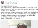Tìm được người người thân đi lạc giữa Sài Gòn nhờ… facebook