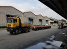 Cận cảnh xe siêu khủng chở tàu metro số 1