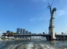 Ngắm hình hài cầu Thủ Thiêm 2 từ sông Sài Gòn