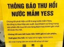 Bách hóa xanh thu hồi nước mắm bị lỗi