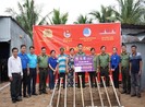 Báo Pháp Luật TP.HCM hỗ trợ xây nhà đồng đội ở Cần Thơ