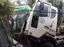 6 người trên ô tô khách bị thương sau va chạm với xe bồn