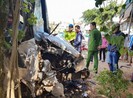 Né xe đạp điện, xe khách gây tai nạn liên hoàn