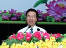 Thường trực Ban Bí thư thăm, chúc Tết Sư đoàn 9 ở huyện Củ Chi