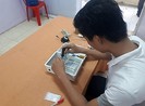 Bình Thuận: HS chế tạo máy rửa tay tự động chỉ 300.000 đồng