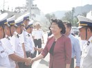 Phó Chủ tịch nước thăm cán bộ, chiến sĩ Vùng 4 Hải quân