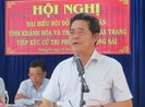 Cho ông Lê Thanh Quang thôi giữ chức bí thư Khánh Hòa