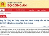 Bộ Công an: Cấm tặng hoa chúc mừng sinh nhật lãnh đạo