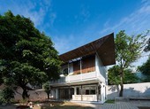 Ngôi nhà mái chồng mái cực kỳ ấn tượng ở Thái Nguyên