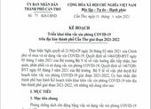 Cần Thơ ban hành kế hoạch tiêm vaccine phòng COVID-19