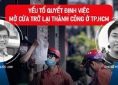 Yếu tố quyết định việc mở cửa trở lại thành công ở TP.HCM