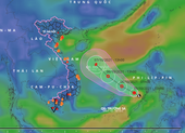 Áp thấp vào Biển Đông, trong 24-48 giờ tới có thể mạnh thành bão