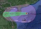 Bão số 8 giật cấp 14 đang cách quần đảo Hoàng Sa 260 km