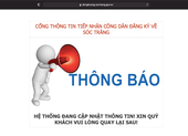 Sóc Trăng: Tạm dừng ghi nhận đăng ký về quê