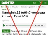 Đề nghị xử lý vi phạm báo điện tử Dân trí vì thông tin sai sự thật 