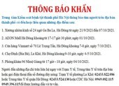 Hà Nội thông báo khẩn tìm người liên quan đến 3 ca COVID-19 cộng đồng