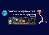 COVID-19 tại Việt Nam sáng 28-5: TP.HCM 44 ca cộng đồng