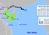 Áp thấp nhiệt đới đang ở trên vùng biển tỉnh Quảng Ninh