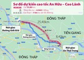 Đề xuất đầu tư cao tốc  An Hữu - Cao Lãnh gần 7.000 tỉ đồng