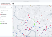 TP.HCM vận hành bản đồ 3D về ca dương tính, điểm phong toả COVID-19