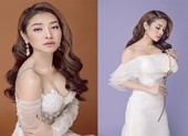 Phương Trinh Jolie mong manh trong váy trắng nói về tình yêu