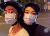 Lương Thùy Linh chạy xe máy chở Đỗ Hà dạo đêm