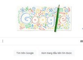 Ngày tựu trường được hiển thị trên Google Doodle