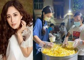 Mai Phương Thúy giản dị cùng nghệ sĩ làm tình nguyện viên chống dịch