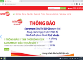 Tạm đóng cửa Satra Mart siêu thị Sài Gòn từ 13-7