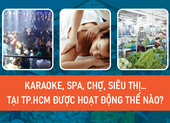 Karaoke, spa, chợ, siêu thị… tại TP.HCM được hoạt động ở cấp độ dịch nào?