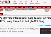 Cà Mau tiếp tục làm rõ vụ tiệm vàng Hoàng Khiêm nghi trốn thuế