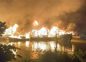 Kiên Giang: 2 căn nhà và 11 tàu đánh bắt hải sản bị cháy 