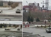 VIDEO: Xe thiết giáp Nga tiến vào kiểm soát nhà máy hạt nhân Chernobyl ở Ukraine