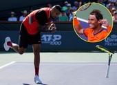 Kyrgios đập gãy vợt, Nadal tiếp đà bất bại