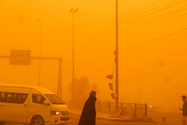 Trận bão cát hôm 16-5 khiến bao trùm thủ đô Baghdad, Iraq. Ảnh: AFP