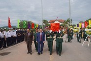 Đưa 12 hài cốt liệt sĩ hy sinh tại Lào về Quảng Trị an táng