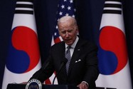 Tổng thống Mỹ Joe Biden phát biểu trong cuộc họp báo tại Seoul vào ngày 21-5.