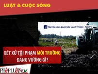 Xét xử tội phạm ô nhiễm môi trường đang vướng gì?