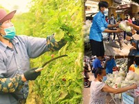 Video: Người Sài Gòn cấp tập giải cứu nông sản vùng dịch