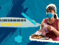 Cô Lệ khiếm thị nấu hàng ngàn suất ăn hỗ trợ người khuyết tật