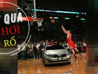 Bay qua xe hơi úp rổ ngoạn mục