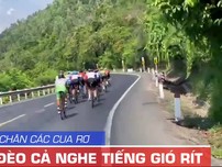 Video các cua rơ đổ đèo Cả và tiếng gió rít bên tai